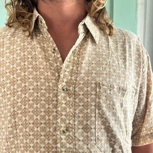 Linen Vintage Mens Short Sleeve Tee